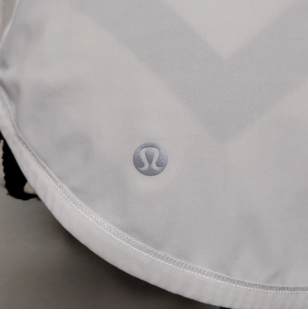 Lululemon White Workout Athletic Tank Top Sz 4